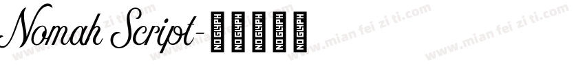 Nomah Script字体转换